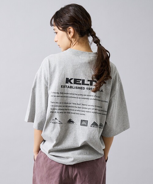 KELTY（ケルティ）の「【KELTY / ケルティ】Back History logo T-Shirt / バックヒストリーロゴTシャツ（ロゴT・ユニセックス（Tシャツ/カットソー・メンズ・ホワイト/ネイビー/ベージュ/ブラック/ライトグレー・M/L）」の3枚目の写真