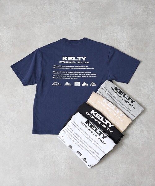 KELTY(ケルティ)の「【KELTY / ケルティ】Back History logo T-Shirt / バックヒストリーロゴTシャツ(ロゴT・ユニセックス(Tシャツ/カットソー・メンズ・ホワイト/ネイビー/ベージュ/ブラック/ライトグレー・M/L)」の6枚目の写真