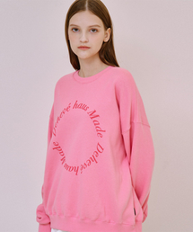 DEHEVE（デヘヴェ）の「イタリックマンツーマン [ピンク]（スウェット）」