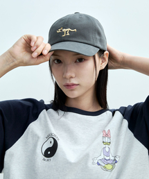 DISCUS ATHLETIC | ミッキー＆フレンズ ヨガ コットンボールキャップ チャコール(キャップ)