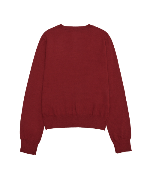 AMESWORLDWIDE(アメスワールドワイド)の「BASIC ROUND NECK CARDIGAN RED(カーディガン/ボレロ・レディース・その他・FREE)」の10枚目の写真