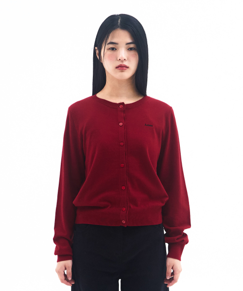 AMESWORLDWIDE(アメスワールドワイド)の「BASIC ROUND NECK CARDIGAN RED(カーディガン/ボレロ・レディース・その他・FREE)」の11枚目の写真