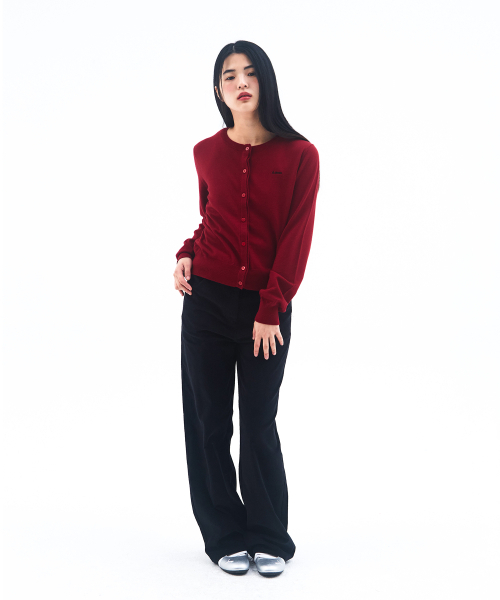 AMESWORLDWIDE(アメスワールドワイド)の「BASIC ROUND NECK CARDIGAN RED(カーディガン/ボレロ・レディース・その他・FREE)」の5枚目の写真