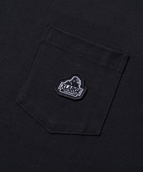 XLARGE(エクストララージ)の「SLANTED OG S/S POCKET TEE(Tシャツ/カットソー・メンズ・ブルー/ピンク/ブラック/ホワイト・XS/S/M/L/XL/XXL)」の6枚目の写真
