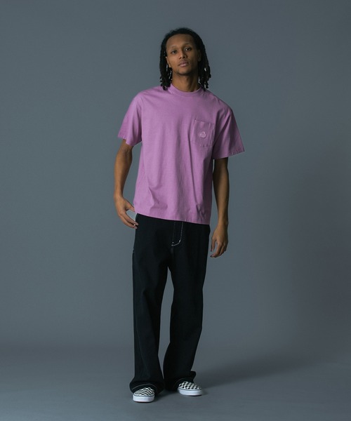 XLARGE(エクストララージ)の「SLANTED OG S/S POCKET TEE(Tシャツ/カットソー・メンズ・ブルー/ピンク/ブラック/ホワイト・XS/S/M/L/XL/XXL)」の9枚目の写真