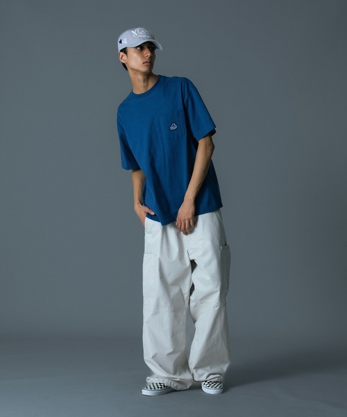 XLARGE(エクストララージ)の「SLANTED OG S/S POCKET TEE(Tシャツ/カットソー・メンズ・ブルー/ピンク/ブラック/ホワイト・XS/S/M/L/XL/XXL)」の8枚目の写真
