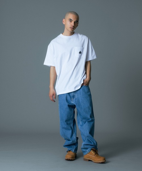 XLARGE(エクストララージ)の「SLANTED OG S/S POCKET TEE(Tシャツ/カットソー・メンズ・ブルー/ピンク/ブラック/ホワイト・XS/S/M/L/XL/XXL)」の17枚目の写真