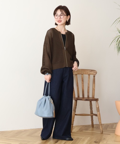 AMERICAN HOLIC（アメリカンホリック）の「バギーデニムパンツ（デニムパンツ・レディース・ライトインディゴブルー/ワンウォッシュ・M/L/S）」の3枚目の写真