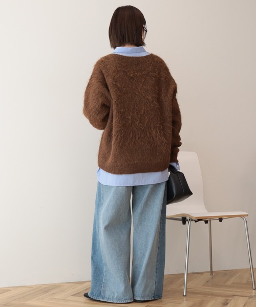 AMERICAN HOLIC（アメリカンホリック）の「バギーデニムパンツ（デニムパンツ・レディース・ライトインディゴブルー/ワンウォッシュ・M/L/S）」の18枚目の写真