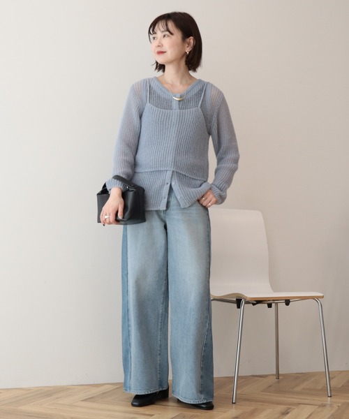 AMERICAN HOLIC（アメリカンホリック）の「バギーデニムパンツ（デニムパンツ・レディース・ライトインディゴブルー/ワンウォッシュ・M/L/S）」の15枚目の写真