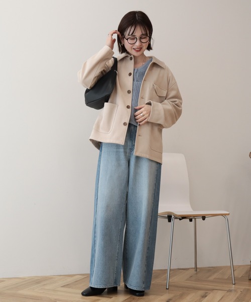 AMERICAN HOLIC（アメリカンホリック）の「バギーデニムパンツ（デニムパンツ・レディース・ライトインディゴブルー/ワンウォッシュ・M/L/S）」の14枚目の写真