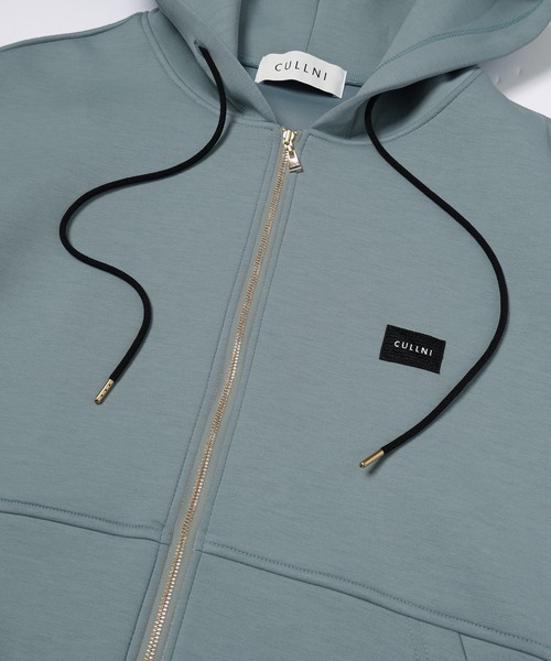 CULLNI（クルニ）の「CULLNI Embroidery Patch Zip Up Hoodie（パーカー・メンズ・ライトグレー系/グリーン/ネイビー/ブラック・0/1/2）」の12枚目の写真