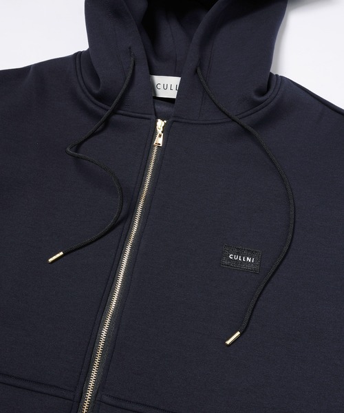 CULLNI（クルニ）の「CULLNI Embroidery Patch Zip Up Hoodie（パーカー・メンズ・ライトグレー系/グリーン/ネイビー/ブラック・0/1/2）」の16枚目の写真