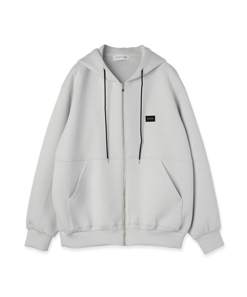 CULLNI（クルニ）の「CULLNI Embroidery Patch Zip Up Hoodie（パーカー・メンズ・ライトグレー系/グリーン/ネイビー/ブラック・0/1/2）」の21枚目の写真