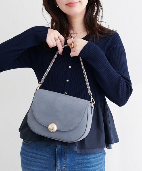 natural couture（ナチュラルクチュール）の「フォーチューンショルダー（ショルダーバッグ・レディース・キャメル/ブルー/ブラック・FREE）」の2枚目の写真