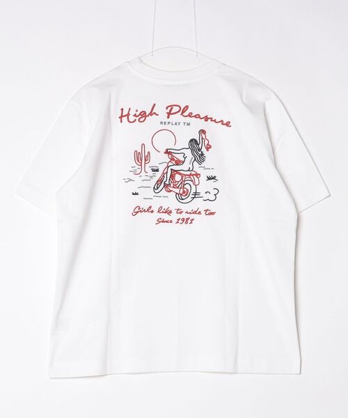 REPLAY(リプレイ)の「オープンエンドジャージーTシャツ(Tシャツ/カットソー・レディース・ホワイト・MEDIUM/X-SMALL/SMALL)」の2枚目の写真