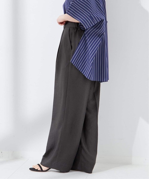 journal standard L'essage（ジャーナルスタンダードレサージュ）の「《追加》アイアスタックパンツ（スラックス・レディース・チャコールグレー/ベージュ・38/36）」の6枚目の写真