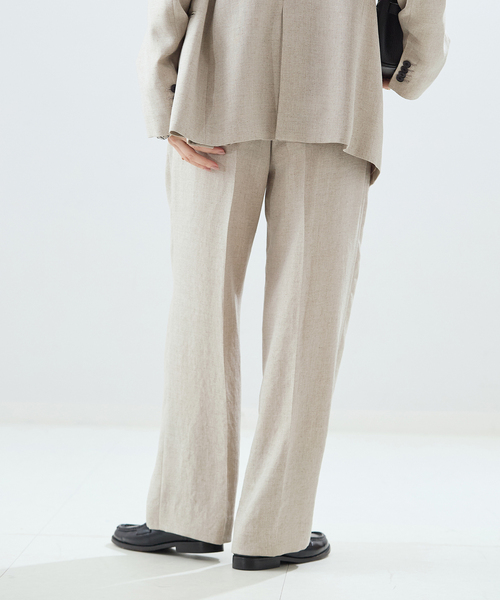 journal standard L'essage（ジャーナルスタンダードレサージュ）の「《追加》アイアスタックパンツ（スラックス・レディース・チャコールグレー/ベージュ・38/36）」の11枚目の写真