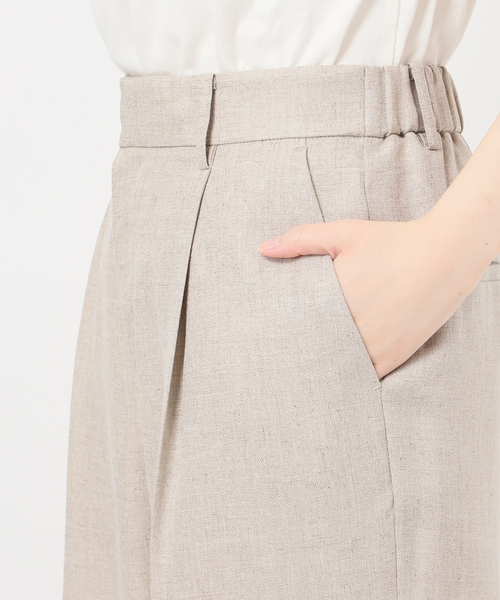 journal standard L'essage(ジャーナルスタンダードレサージュ)の「《追加/セットアップ可》アイアスタックパンツ(スラックス・レディース・チャコールグレー/ベージュ・38/36)」の11枚目の写真