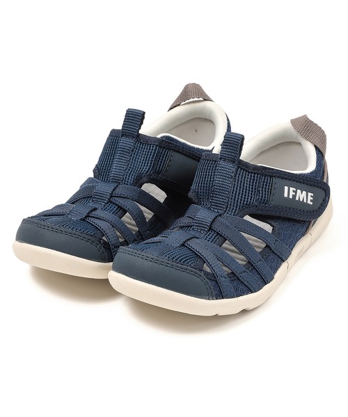 IFME(イフミー)の「BABY|IFME 両ベルト サマーシューズ(サンダル・キッズ・ピンク/オレンジ/ベージュ/パープル/ネイビー/ブラック・12.0cm/12.5cm/13.0cm/13.5cm/14.0cm/14.5cm/15.0cm)」の4枚目の写真