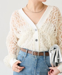 COLLAGE GALLARDAGALANTE | ギャザー切替シャツカーディガン/WEB限定カラー展開(シャツ/ブラウス)