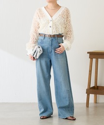 COLLAGE GALLARDAGALANTE（コラージュガリャルダガランテ）の「ギャザー切替シャツカーディガン/WEB限定カラー展開（シャツ/ブラウス）」