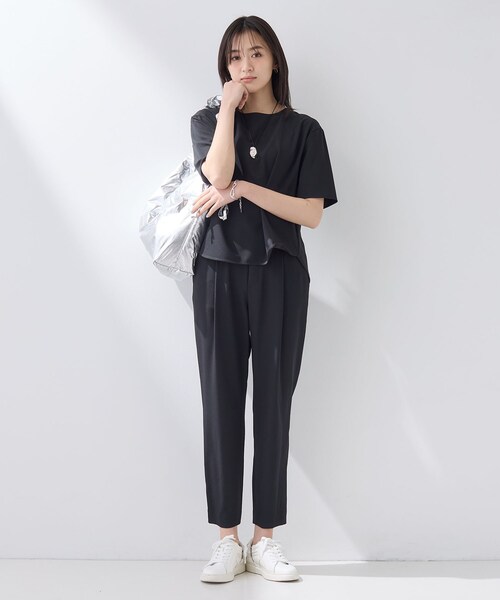 INDIVI(インディヴィ)の「【SETUP可能】エアリーテーパードパンツ(その他パンツ・レディース・ブラウン系/ブラック・40/38/36/13/05/15 )」の6枚目の写真