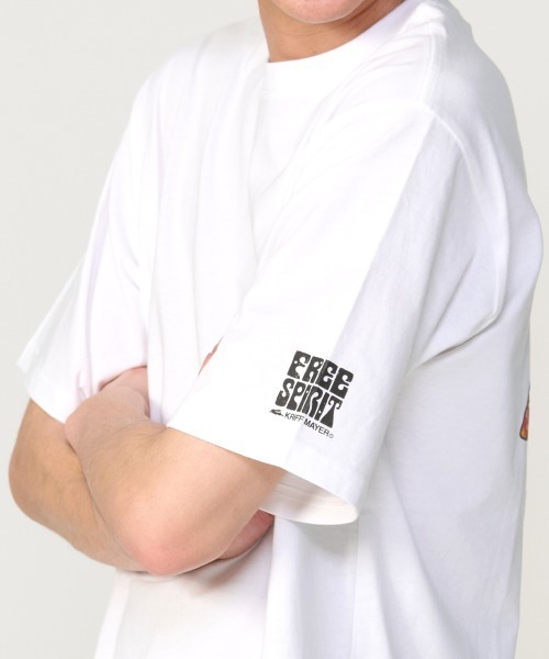 KRIFF MAYER（クリフメイヤー）の「【綿100％】FREE SPIRIT半袖Tシャツ(車)（Tシャツ/カットソー・メンズ・ベージュ/オフホワイト/チャコール/パープル・X-LARGE/LARGE/MEDIUM）」の12枚目の写真