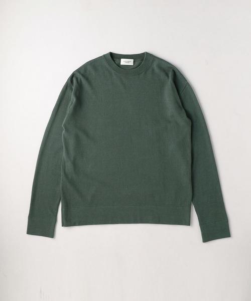 UNITED ARROWS(ユナイテッドアローズ)の「UAS コットン カシミヤ クルーネック ニット ◆(ニット/セーター・メンズ・ケリー/ホワイト/ネイビー/ターコイズブルー・LARGE/MEDIUM/SMALL/X-LARGE)」の3枚目の写真
