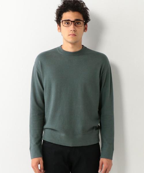 UNITED ARROWS(ユナイテッドアローズ)の「UAS コットン カシミヤ クルーネック ニット ◆(ニット/セーター・メンズ・ケリー/ホワイト/ネイビー/ターコイズブルー・LARGE/MEDIUM/SMALL/X-LARGE)」の6枚目の写真