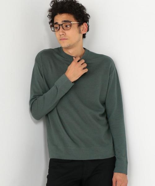 UNITED ARROWS(ユナイテッドアローズ)の「UAS コットン カシミヤ クルーネック ニット ◆(ニット/セーター・メンズ・ケリー/ホワイト/ネイビー/ターコイズブルー・LARGE/MEDIUM/SMALL/X-LARGE)」の21枚目の写真