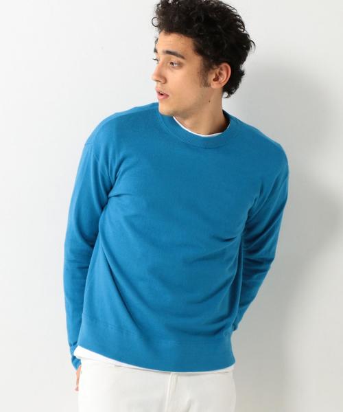 UNITED ARROWS(ユナイテッドアローズ)の「UAS コットン カシミヤ クルーネック ニット ◆(ニット/セーター・メンズ・ケリー/ホワイト/ネイビー/ターコイズブルー・LARGE/MEDIUM/SMALL/X-LARGE)」の15枚目の写真