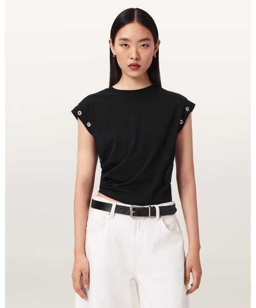 ALLSAINTS(オールセインツ)の「ELOISE TEE | ELOISE Tシャツ(Tシャツ/カットソー・レディース・ブラック・S/M)」の1枚目の写真