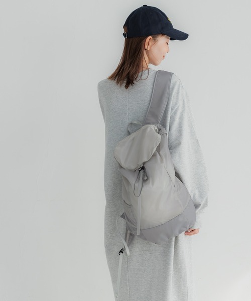 coca（coca）（コカ）の「軽量リップストップポケッタブルバックパック（バックパック/リュック・レディース・ライトグレー/オレンジ/カーキ/ブラック・ONE SIZE）」の14枚目の写真