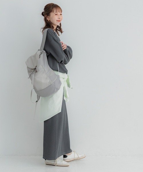 coca（coca）（コカ）の「軽量リップストップポケッタブルバックパック（バックパック/リュック・レディース・ライトグレー/オレンジ/カーキ/ブラック・ONE SIZE）」の15枚目の写真