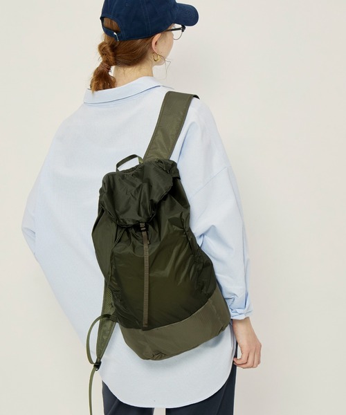 coca（coca）（コカ）の「軽量リップストップポケッタブルバックパック（バックパック/リュック・レディース・ライトグレー/オレンジ/カーキ/ブラック・ONE SIZE）」の16枚目の写真