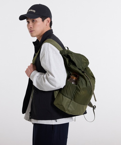 coca（coca）（コカ）の「軽量リップストップポケッタブルバックパック（バックパック/リュック・レディース・ライトグレー/オレンジ/カーキ/ブラック・ONE SIZE）」の17枚目の写真