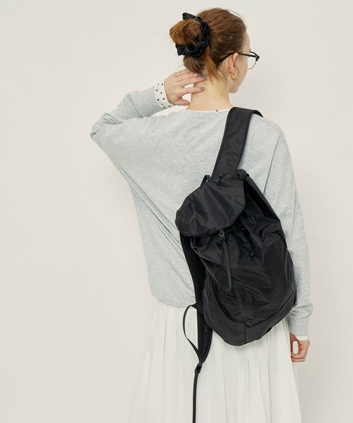 coca（coca）（コカ）の「軽量リップストップポケッタブルバックパック（バックパック/リュック・レディース・ライトグレー/オレンジ/カーキ/ブラック・ONE SIZE）」の20枚目の写真