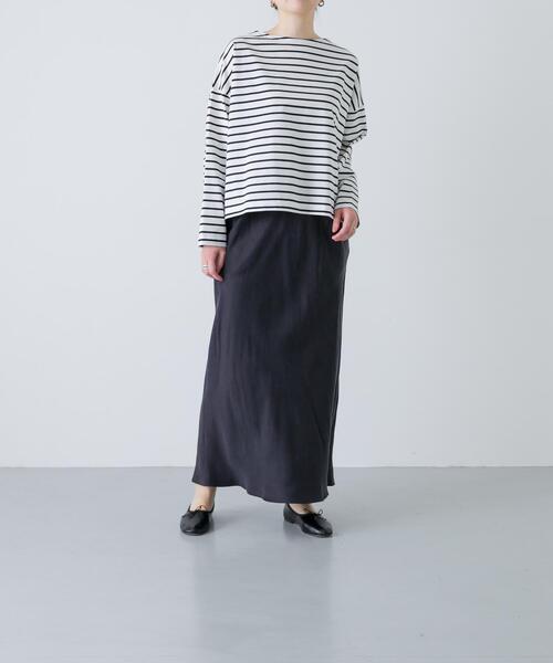 かぐれ（カグレ）の「『2サイズ展開』キュプラバイアススカート（スカート・レディース・ブラック/ネイビー・0/1）」の15枚目の写真