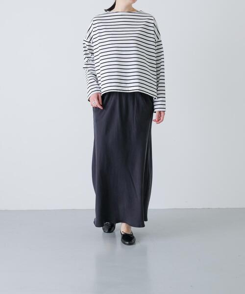 かぐれ（カグレ）の「『2サイズ展開』キュプラバイアススカート（スカート・レディース・ブラック/ネイビー・0/1）」の16枚目の写真