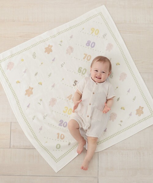 Afternoon Tea(アフタヌーンティー)の「身長計タオル/レ プルミエ ザミ(その他ベビー用品・キッズ・ホワイト・ONE SIZE)」の1枚目の写真