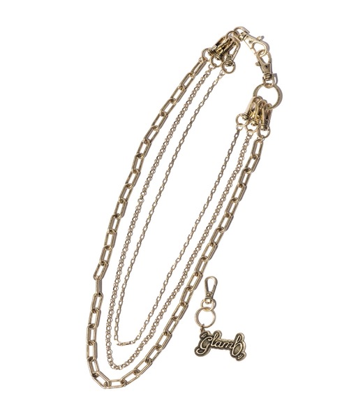 glamb（グラム）の「2WAY Stack Chain / 2ウェイスタックチェーン（ウォレットチェーン・メンズ・シルバー/ゴールド・FREE）」の2枚目の写真