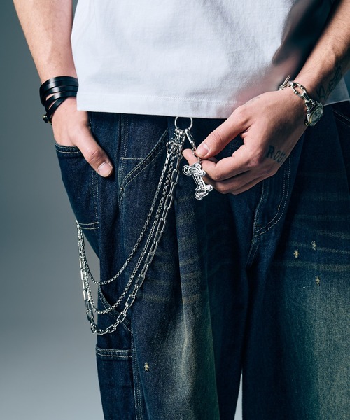 glamb（グラム）の「2WAY Stack Chain / 2ウェイスタックチェーン（ウォレットチェーン・メンズ・シルバー/ゴールド・FREE）」の8枚目の写真