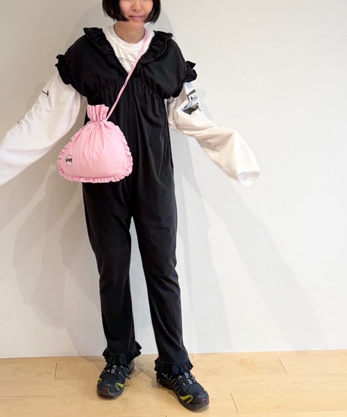 HOLIDAY（ホリデイ）の「SUPER FINE ALL-IN-ONE スーパーファインオールインワン（つなぎ/オールインワン・レディース・ベージュ/ブラック・ONE SIZE）」の9枚目の写真