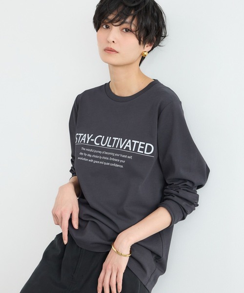 BARNYARDSTORM（バンヤードストーム）の「BARNYARDSTORM / スタンダードプリントT（Tシャツ/カットソー・レディース・チャコールグレー/ホワイト/グリーン・FREE）」の19枚目の写真