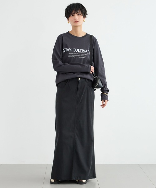 BARNYARDSTORM（バンヤードストーム）の「BARNYARDSTORM / スタンダードプリントT（Tシャツ/カットソー・レディース・チャコールグレー/ホワイト/グリーン・FREE）」の20枚目の写真