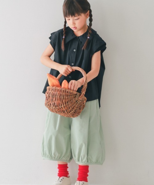 NHT（エヌエイチティー）の「NHT/エヌエイチティー ガウチョパンツ（その他パンツ・キッズ・ミント/カーキ・120cm/130cm/140cm/150cm/160cm/110cm）」の8枚目の写真