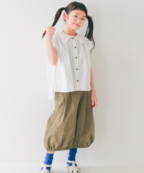 NHT（エヌエイチティー）の「NHT/エヌエイチティー ガウチョパンツ（その他パンツ・キッズ・ミント/カーキ・120cm/130cm/140cm/150cm/160cm/110cm）」の4枚目の写真
