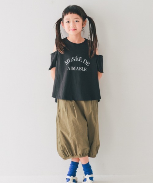 NHT（エヌエイチティー）の「NHT/エヌエイチティー ガウチョパンツ（その他パンツ・キッズ・ミント/カーキ・120cm/130cm/140cm/150cm/160cm/110cm）」の5枚目の写真