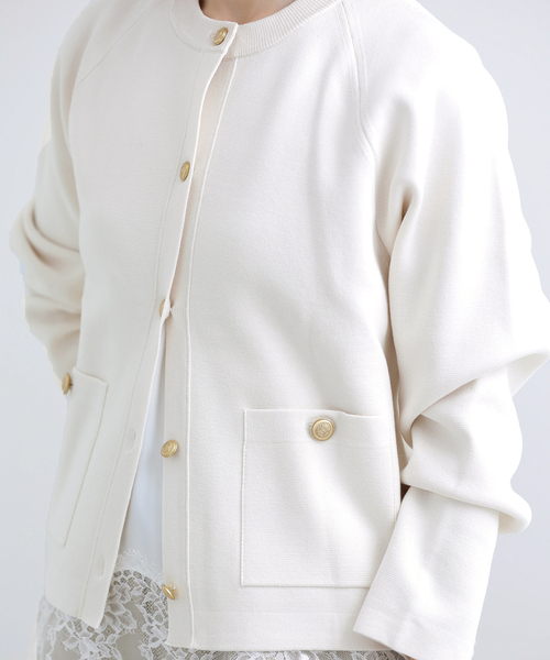 IENA（イエナ）の「《追加》ミラノリブカーディガン（カーディガン/ボレロ・レディース・ネイビー/オートミール・FREE）」の8枚目の写真